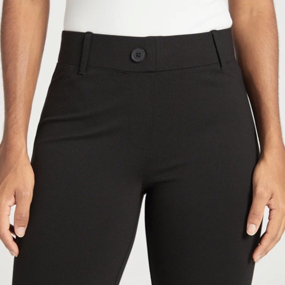 Betabrand Black Yoga Dress Pants Two Pocket Flare W1553-BK Women's Medium M - Picture 2 of 6